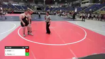 285 lbs Semifinal - Charles Green, Cheyenne East vs Luke Young, Kansas Good Guys