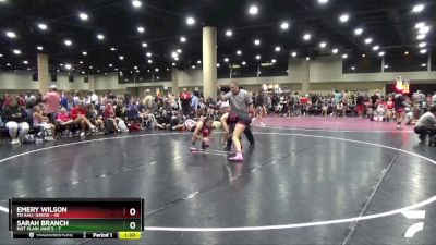 130 lbs Round 2 (4 Team) - Sarah Branch, Not Plain Jane`s vs Emery Wilson, TN AAU- Havok