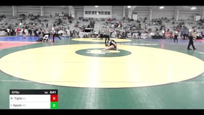 107 lbs Consi Of 8 #1 - Kloi Tighe, NJ vs Isabelle Apple, MO