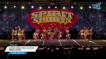 Florida Triple Threat Allstars - Diva Catz [2024 L1 Senior - D2 Day 2] 2024 Spirit Sports West Palm Beach Nationals