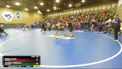 285 lbs Champ. Round 3 - Jayden Carrillo, Monache vs Diego Nuno, Hanford