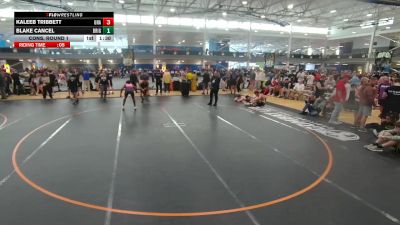 157 lbs Cons. Round 1 - Kaleeb Tribbett, Unattached vs Blake Cancel, Unattached