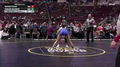 112 lbs Quarterfinal - Nevaeh Colon, Wilson Area-G vs Marlee Solomon, Canon-McMillan-G