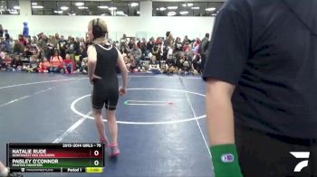 75 lbs Champ. Round 2 - Paisley O`Connor, Manton Monsters vs Natalie Rude, Northwest Red Crushers