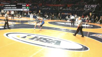 3A 106 lbs Cons. Round 1 - Stefan Vihrov, Lincolnshire (Stevenson) vs Anthony Hayes, Orland Park (Sandburg)