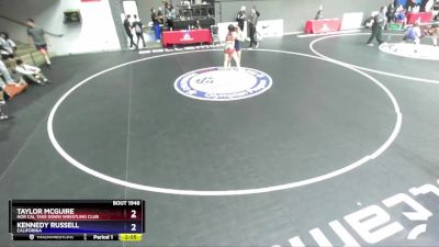 120 lbs Round 2 - Taylor McGuire, Nor Cal Take Down Wrestling Club vs Kennedy Russell, California