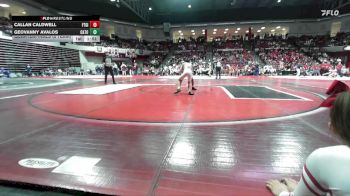 113 lbs Quarterfinals (8 Team) - Callan Caldwell, FT. GIBSON vs Geovanny Avalos, CATOOSA