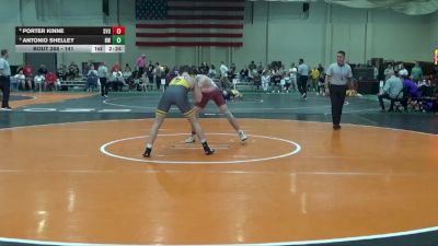 141 lbs Cons. Semi - Porter Kinne, Southern Virginia vs Antonio Shelley, Baldwin Wallace