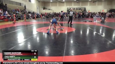 95 lbs Cons. Round 2 - Tyce Harty, Wayzata Youth Wrestling vs Kaesen Ramstorf, Pursuit Wrestling Minnesota