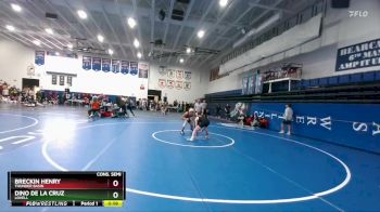 126 lbs Cons. Semi - Dino De La Cruz, Lovell vs Breckin Henry, Thunder Basin