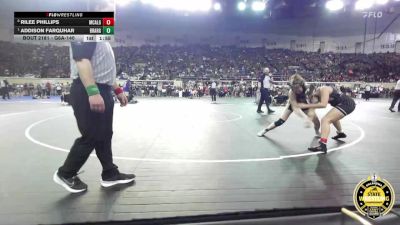 G6A-140 lbs Quarterfinal - Addison Farquhar, Broken Arrow-Girls vs Rilee Phillips, McAlester-Girls