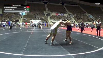 285 lbs Quarterfinal - Cole Carter, Montevallo vs Chipper Creager, Life U - NCWA