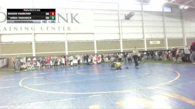 85 lbs Quarterfinal - Mason Hamilton, Sanderson Wrestling Academy vs Aisea Tabakece, Sublime Wrestling Academy