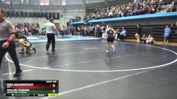 135 lbs Cons. Round 2 - Taylor Hoskins, Center Point-Urbana vs Mira Beaderstadt, BGM