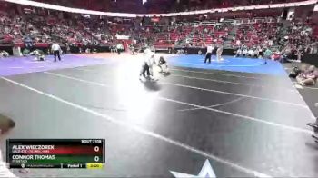 D2-220 lbs Quarterfinal - Connor Thomas, Peshtigo vs Alex Wieczorek, Gale-Ett.-Tr./Mel.-Min.