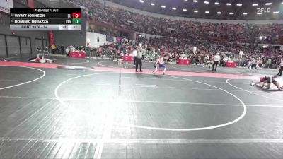 94 lbs Champ. Round 1 - Dominic DiPiazza, Kaukauna Wrestling Club vs Wyatt Johnson, Slinger