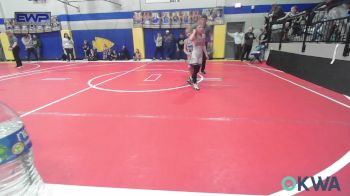 62 lbs Rr Rnd 3 - Hattley Larkin, Lake Legends Wrestling Club vs Maizy Coday, Beggs Youth Wrestling Program