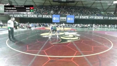 Boys 3A 126 lbs Champ. Round 2 - Cyrus Maya, Gig Harbor vs Jay Carolino, Timberline