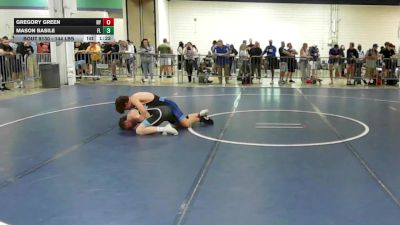 144 lbs Round Of 64 - Gregory Green, NY vs Mason Basile, FL