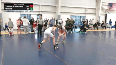 120 lbs Quarters - Lincoln Schwettman, No Escape Wrestling Academy vs Ty Cole, Sanderson Wrestling Academy