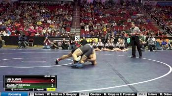 1A-195 lbs Semifinal - Jackson Dewald, Westwood, Sloan vs Ian Blowe, Akron-Westfield