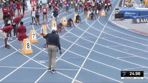 Youth Girls' 200m Championship, Semi-Finals 3 - Age 12