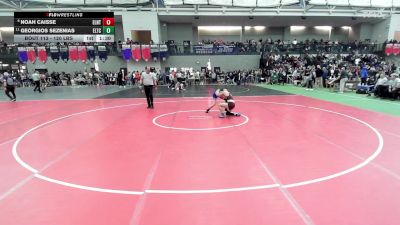 120 lbs Round Of 16 - Noah Caisse, East Lyme/Norwich Tech vs Georgios Sezenias, Ellis Tech