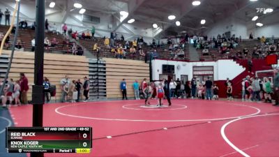 49-52 lbs Cons. Round 1 - Knox Koger, New Castle Youth WC vs Reid Black, Elwood