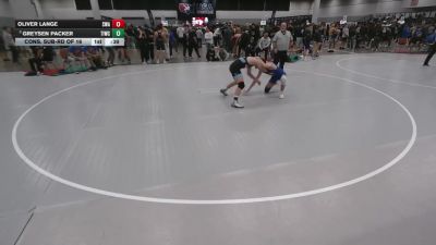 120 lbs Cons. Sub-rd Of 16 - Oliver Lange, Sebolt Wrestling Academy vs Greysen Packer, Team Idaho Wrestling Club