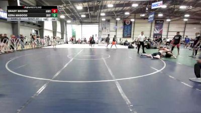 182 lbs Round Of 64 - Brady Brown, All-American Wrestling Club HS vs Ezra Masood, Team Shutt Garnett Trained