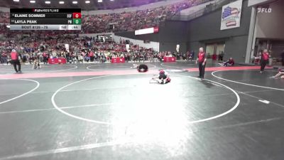 75 lbs Cons. Round 2 - Layla Peak, Prairie Wrestling vs Elaine Sommer, Saint Croix Falls