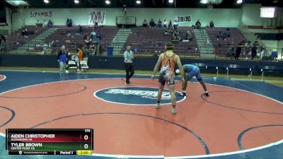 175 lbs Round 2 - Aiden Christopher, Alexandria HS vs Tyler Brown, Center Point HS