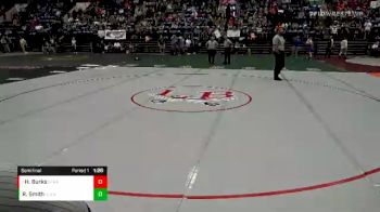 2 - 113 lbs Semifinal - Heath Burks, Strasburg vs River Smith, Glenvar