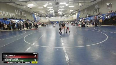 47-49 lbs Round 2 - Dominic Lopez, Sanderson Wrestling Academy vs Kai Leavitt, Champions Wrestling Club