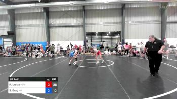 52 kg Rr Rnd 1 - Kennedy Unrue, MGW Vanquishers vs Samantha Gray, Virginia Red