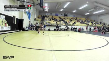 125 lbs Consolation - Valeria Leal Matos, Broken Arrow Girls HS vs Kyleagh Lackey, Jay High School