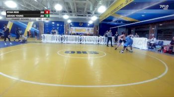 285 lbs Champ. Round 1 - Devon Young, North Port HIgh School vs Ryan Reid, Palmetto