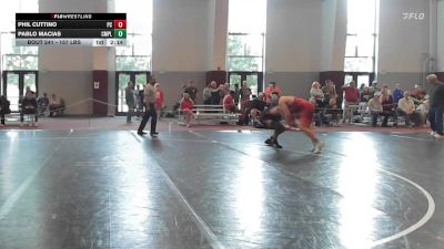 157 lbs Consi Of 8 #1 - Phil Cuttino, Presbyterian vs Pablo Macias, Campbell