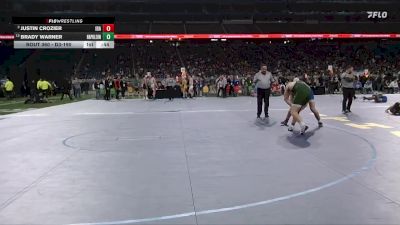 D3-190 lbs Cons. Semi - Justin Crozier, Ida vs Brady Warner, Napoleon