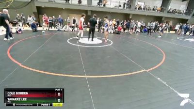 132 lbs Cons. Round 3 - Cole Borden, WA vs Tavarre Lee, WA