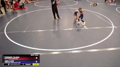 Cons. Round 1 - Conway Olson, Rum River Wrestling vs Kein Kjos, Frontier Wrestling Club