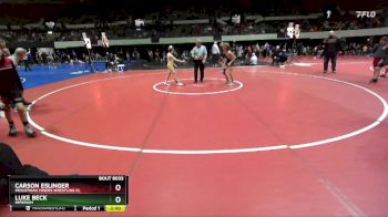 75 lbs Semifinal - Luke Beck, Imperium vs Carson Eslinger, Midlothian Miners Wrestling Cl