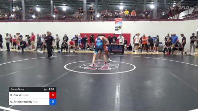 77 kg Semifinal - Hunter Garvin, Iowa vs Adrian Artsisheuskiy, New York