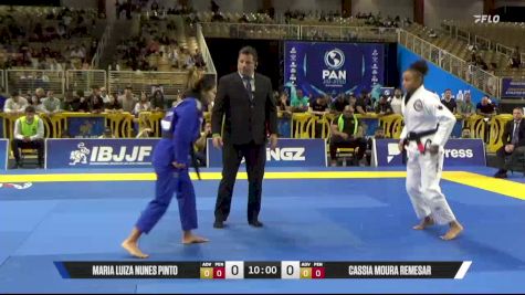 Cassia Moura Remesar vs Maria Luiza Nunes Pinto 2025 Pan Jiu Jitsu IBJJF Championship