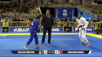 Cassia Moura Remesar vs Maria Luiza Nunes Pinto 2025 Pan Jiu Jitsu IBJJF Championship