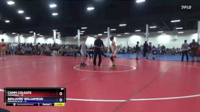 97 lbs Placement Matches (8 Team) - Camm Colgate, California vs Benjamin Williamson, Michigan Blue