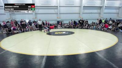 62 lbs Round Robin 2 - McKenna Virtue, Ohio Skibidi Rizzlers Purple vs Olivia Rex, PA West-Girls