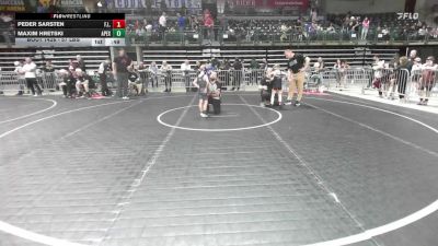 57 lbs 5th Place - Peder Sarsten, F.l.o.w. vs Maxim Hretski, Apex