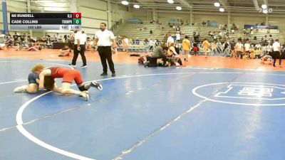 120 lbs Rr Rnd 3 - MJ Rundell, Illinois Menace - HSB vs Cade Collins, Triumph Blue - HSB