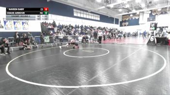 120 lbs Champ. Round 2 - Naveen Baby, Etiwanda vs Chase Armour, Pacifica (GG)